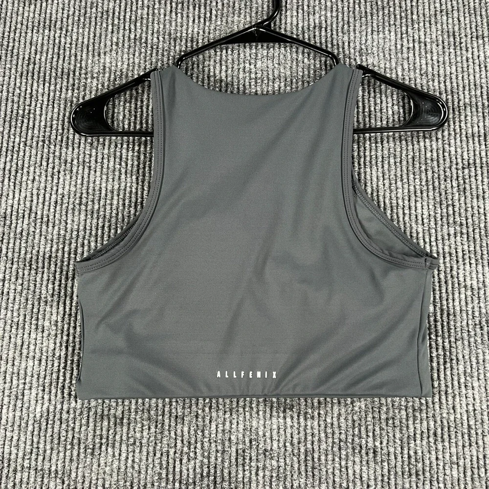 Allfenix Bra Womens Size Large Gray Sports Workout‎ Training Active Gym Run Lift